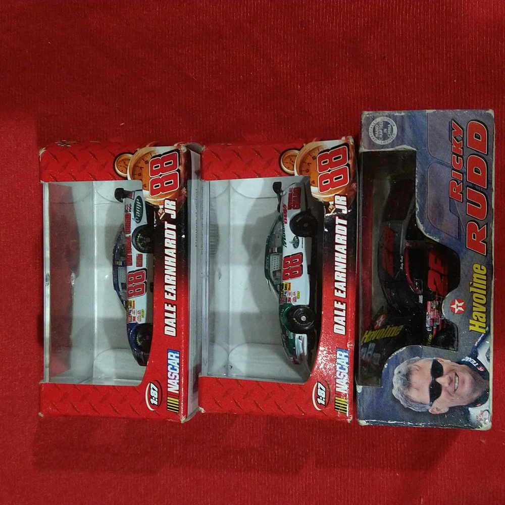 Nascar 1/87" Cars, Dale Jr. and Ricky Rudd